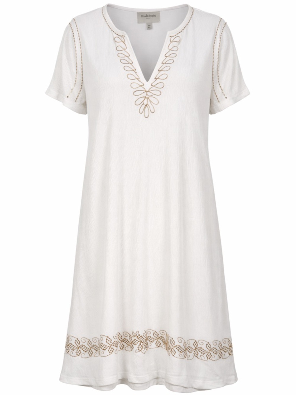 Haute Hippie Tribe White Sequin Embellished Knit Dress Size XL